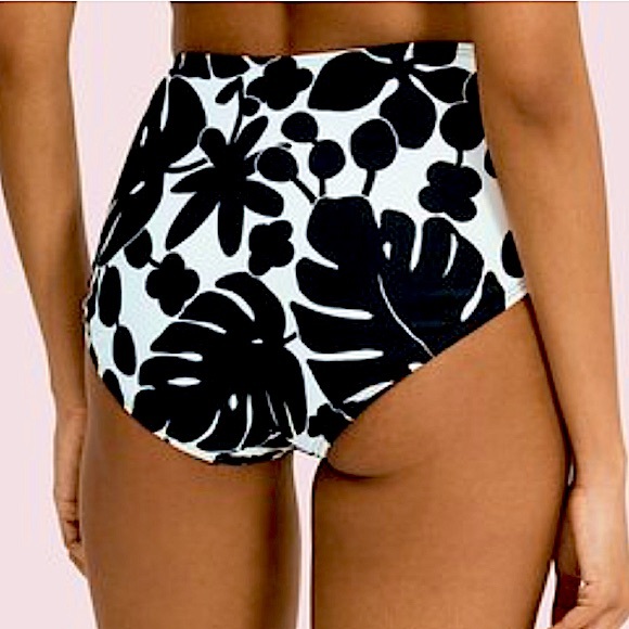 Kate Spade Monstera Grove High Waist Bikini Bottom - Picture 2 of 10